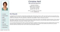 Desktop Screenshot of christineneill.org