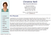 Tablet Screenshot of christineneill.org